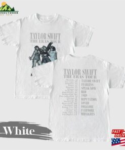 2 Sided The Eras Tour T Shirt Swiftie Merch Midnights Unisex Hoodie 3