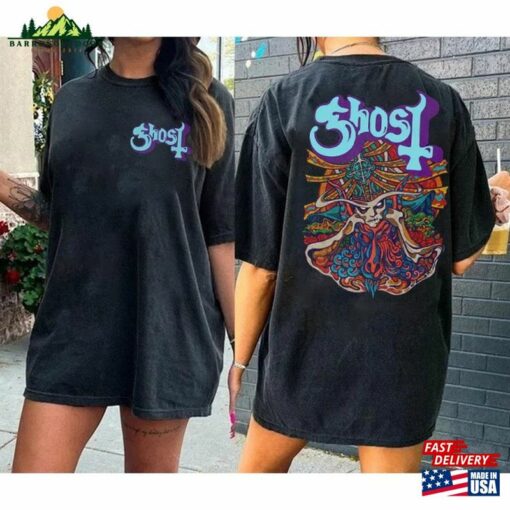 2 Sided The Ghost Band T-Shirt Shirt Retro Tee Sweatshirt Unisex