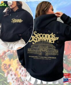 2 Sided Vtg 5Sos The Feeling Of Falling Upwards Albert Hall T-Shirt Tour 2023 Merch Tank Top Sweatshirt Hoodie Classic Unisex