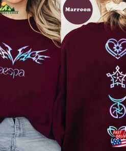 2 Sides Aespa Savage Shirt Kpop Synk Hyper Line Tour Hoodie Sweatshirt 2 Sides Aespa Savage Shirt Kpop Synk Hyper Line Tour Hoodie Sweatshirt