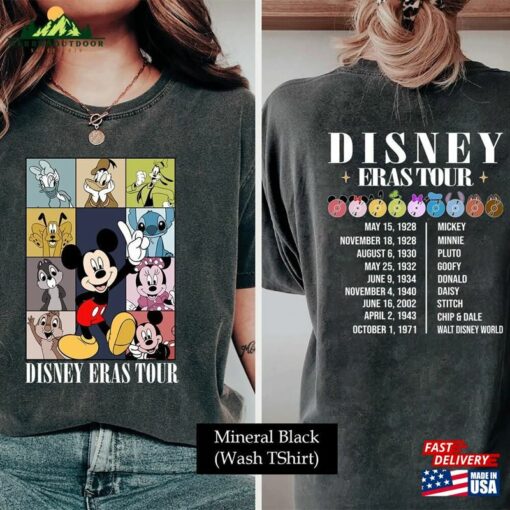 2 Sides Disney Era Tour Sweatshirt Mickey And Friends Shirt Hoodie Classic