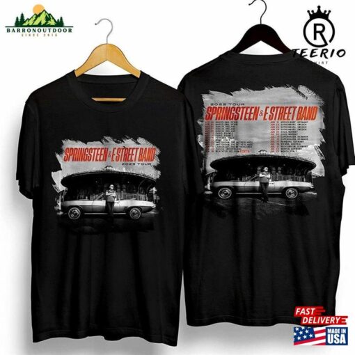 2 Sides Printed Bruce Springsteen Tour 2023 T Gildan T-Shirt Music Sweat For Fans Classic Sweatshirt