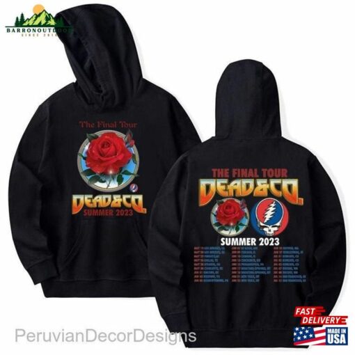 2 Sides Printed Dead And Co Final Tour 2023 Hoodie Music Sweat Gildan T-Shirt Classic