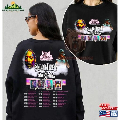 2 Sides Snoop Dogg Wiz Khalifa Shirt High School Reunion 2023 Sweatshirt Classic Unisex