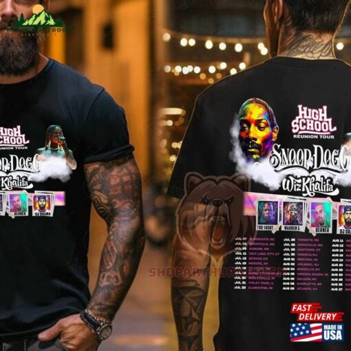 2 Sides Snoop Dogg Wiz Khalifa Shirt High School Reunion 2023 Sweatshirt Classic Unisex