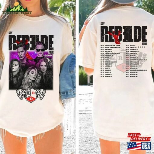 2 Sides Soy Rebelde Tour 2023 Shirt Rbd Touring Hoodie Unisex