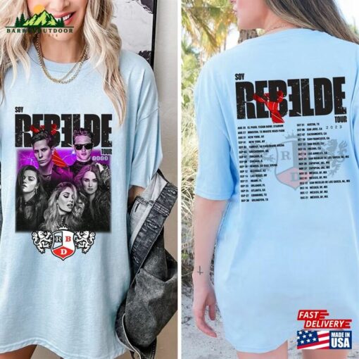 2 Sides Soy Rebelde Tour 2023 Shirt Rbd Touring Hoodie Unisex