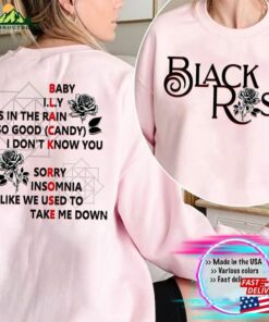 2 Sides The Rose Black Shirt Dawn To Dusk Tour Kpop Indie Rock T-Shirt Unisex