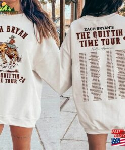 2 Sides Zach Bryan The Quittin Time Tour 2024 Country Music Shirt Unisex T-Shirt Hoodie 2 2 Sides Zach Bryan The Quittin Time Tour 2024 Country Music Shirt Unisex T Shirt Hoodie 3