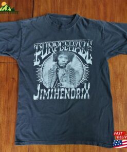 2000’S Jimi Hendrix T Shirt Purple Haze Black Hoodie Unisex