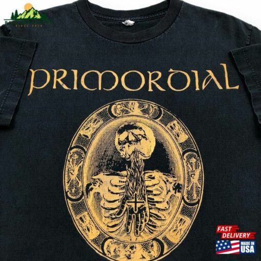 2011 Primordial “Redemption At The Puritan’S Hand” Heavy Metal Band Album Promo Double Sided Graphic T-Shirt Classic