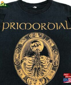 2011 Primordial “Redemption At The Puritan’S Hand” Heavy Metal Band Album Promo Double Sided Graphic T-Shirt Classic 3 2011 Primordial