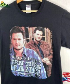 2013 Blake Shelton Ten Times Crazier Concert Tour Band Promo T-Shirt Classic Sweatshirt 3 2013 Blake Shelton Ten Times Crazier Concert Tour Band Promo T Shirt Classic Sweatshirt 4