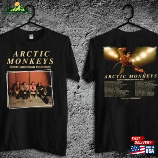 2023 Arctic Monkeys North American Tour Shirt 2Side Am T-Shirt Music Lover Sweatshirt Hoodie Classic