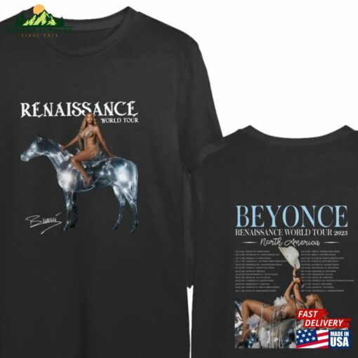 2023 Beyonce Renaissance North American Tour Beyonc Double Sided Shirt T-Shirt Unisex