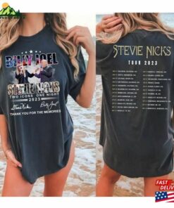 2023 Billy Joel Stevie Nick Two Icons One Night Shirt T-Shirt Hoodie Classic