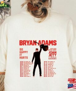 2023 Concert Bryan Adams Tour Happy Hurts T-Shirt Classic