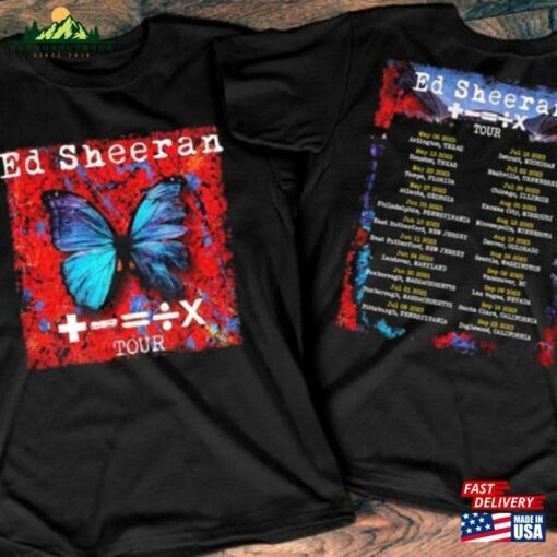 2023 Ed Sheeran Mathematics America Tour Shirt Band Unisex T-Shirt Hoodie