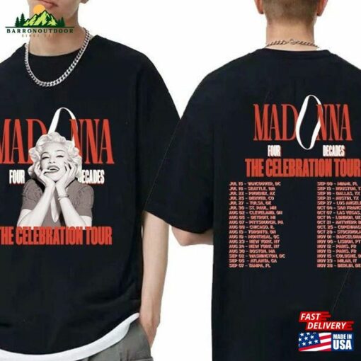 2023 Madonna Four Decades Tour Merch Shirt The Celebration T-Shirt Music Country Sweatshirt Classic