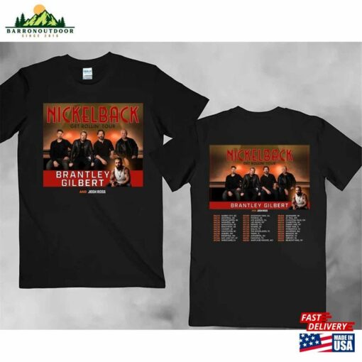 2023 Nickleback Band Shirt Get Rollin Tour Merch Hoodie Classic