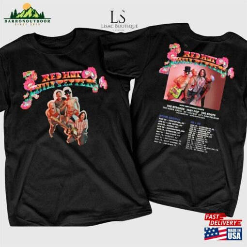 2023 Red Hot Chili Peppers America Tour 2 Sides T-Shirt World Shirt Classic Sweatshirt