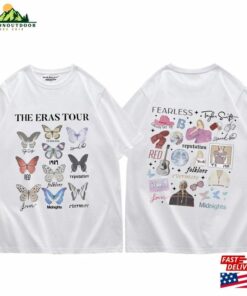 2023 Taylor The Eras Tour Double Sided Print Tee Shirt Sweatshirt Hoodie