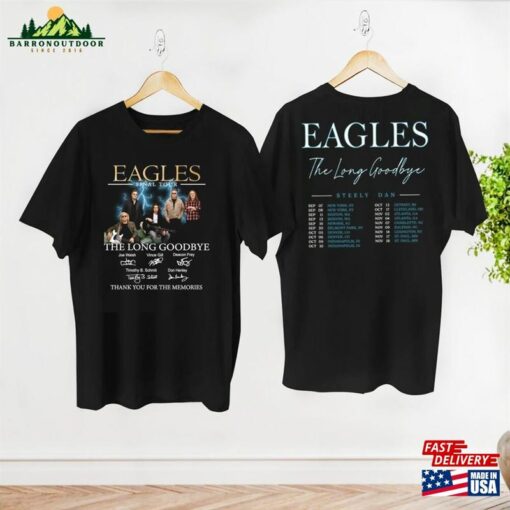 2023 The Eagles Band Final Tour T-Shirt 90S Vintage Shirt Long Goodbyetoue Classic Unisex