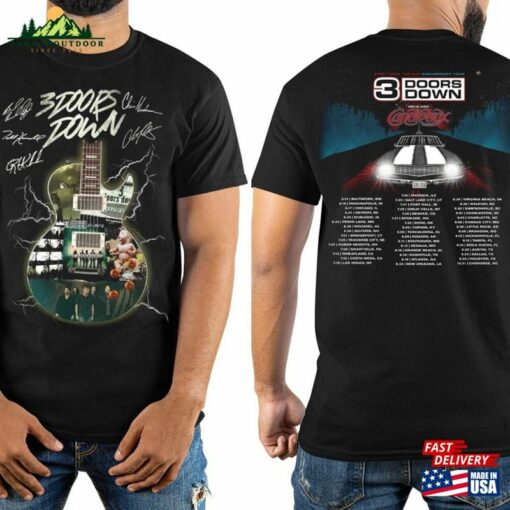 2023 Tour 3 Doors Down Band T-Shirt Away From The Sun Anniversary Concert Shirt Rock Sweatshirt