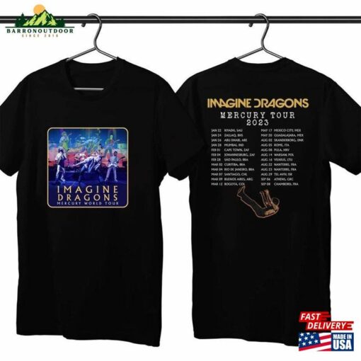 2023 Tour Imagine Dragons Mercury 2022 Shirt Concert Music T-Shirt Hoodie Classic