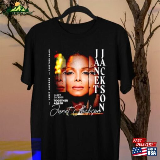 2023 Tour Janet Jackson Together Again Shirt Vintage Tee Retro Graphic T-Shirt Classic