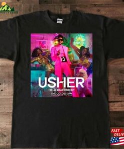 2023 Usher My Way The Vegas Residency Tour T-Shirt Rnb Music Concert Shirt Classic