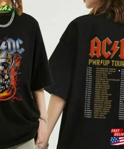 2024 Acdc Pwr Up World Tour Shirt Rock Band Graphic Fan Gift T-Shirt Sweatshirt