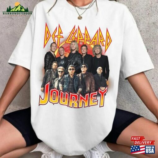 2024 Def Leppard And Journey Tour T-Shirt The Summer Stadium Shirt Fan Hoodie