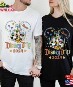 2024 Disneyland Family Vacation Custom Png Trip Design Mickey And Friends Magic Kingdom Classic T-Shirt