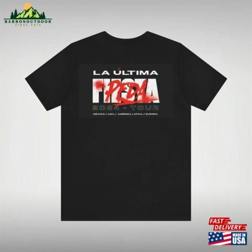 2024 Grupo Firme Tour La Ultima Peda Concert T-Shirt Classic