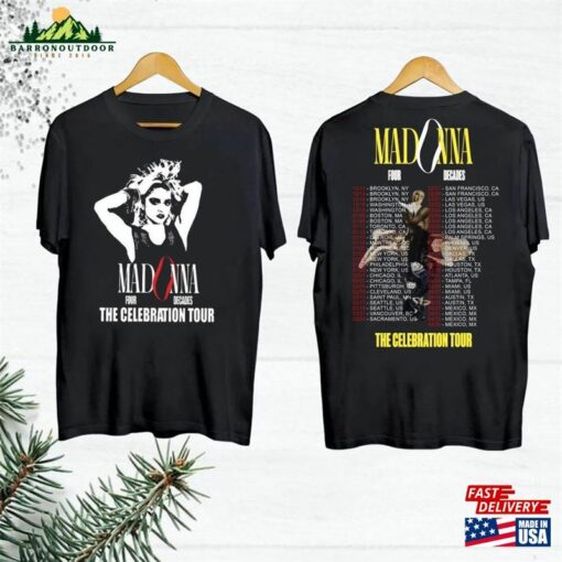 2024 Madonna The Celebration Tour T-Shirt 90S Vintage Shirt Four Decades Hoodie