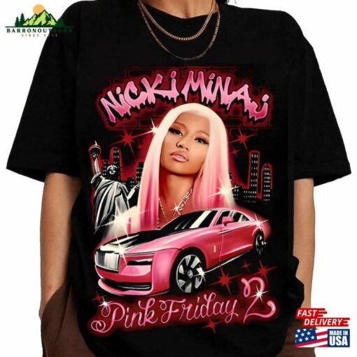 2024 Nicki Minaj Tour T-Shirt Pink Friday 2 Concert Shirt Fan Gift Hoodie