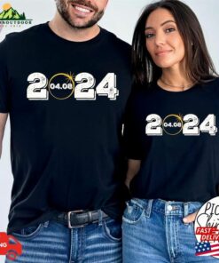 2024 Total Solar Eclipse North America Tour Shirt April 8Th Tee Astronomy Lover T-Shirt Classic Sweatshirt