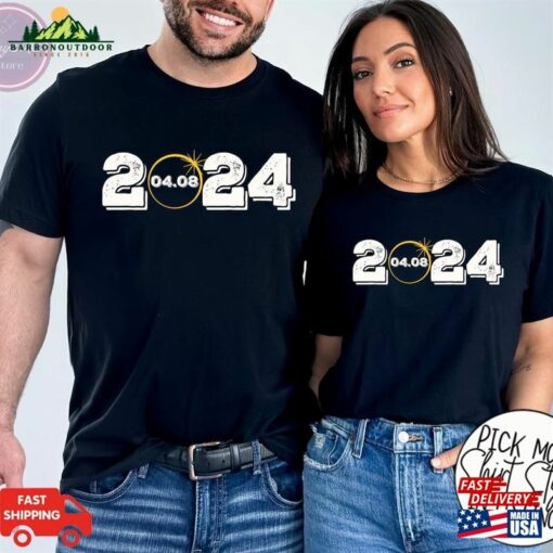 2024 Total Solar Eclipse North America Tour Shirt April 8Th Tee Astronomy Lover T-Shirt Classic Sweatshirt