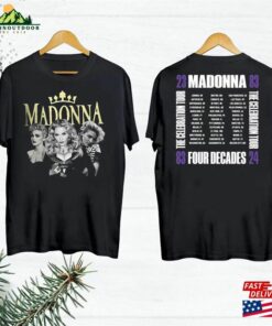 2024 Tour Madonna The Celebration T-Shirt 90S Vintage Shirt Four Decades Hoodie