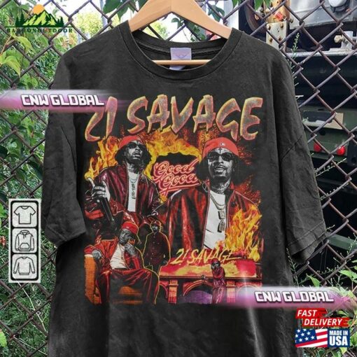 21 Savage Rap Shirt Usher Summer Walker Good 2023 Vintage 90S Y2k Graphic Tee Hoodie Classic