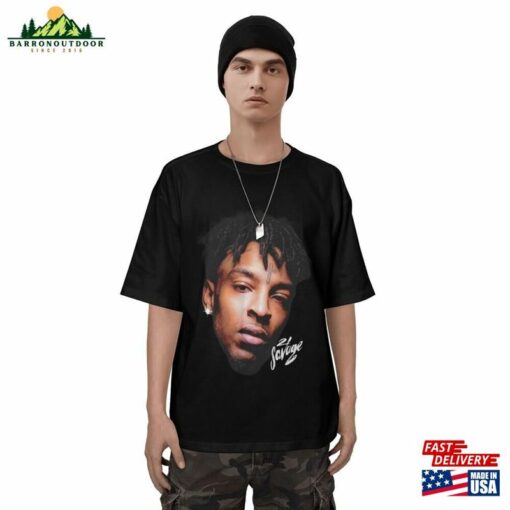 21 Savage T-Shirt Homage Graphic Shirt Merch Classic