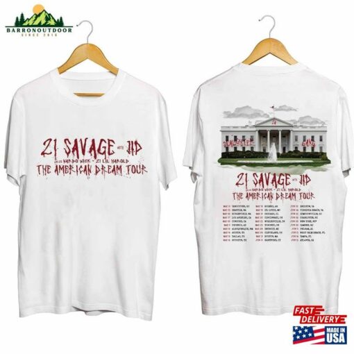 21 Savage The American Dream Tour 2024 Shirt Fan Unisex Classic