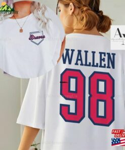 2Sided 98 Braves T-Shirt Baseball Shirt Wallen Country Music Unisex Sweatshirt 3 2Sided 98 Braves T Shirt Baseball Shirt Wallen Country Music Unisex Sweatshirt 4
