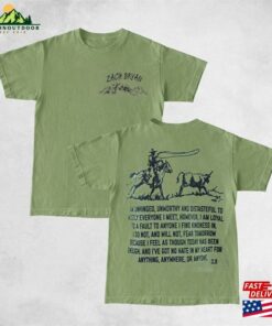 2Sides Zach Bryan Shirt Country Music American Heartbreak Tour Hoodie Unisex