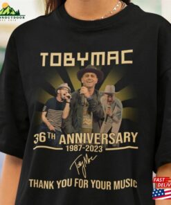 36Th Anniversary 1987 2023 Thank You For Memories Signature Sweatshirt Tobymac Hits Deep Tour T Shirt 1