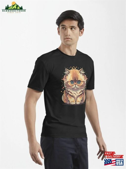 4 Cute Golden Shaded Persian Cat Active T-Shirt Unisex Classic