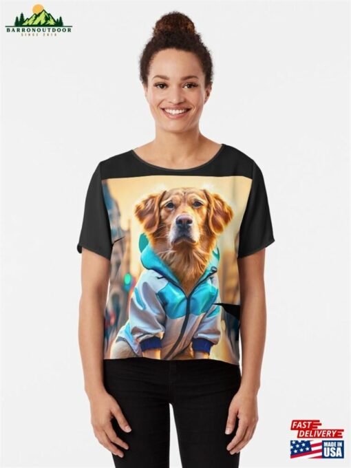 4 Dog Sitting With A Cellphone Design For Gift In Vintage And Retro Style Newest T T-Shirt Hoodie