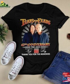 42Nd Anniversary 1981 2023 Tears For Fears Thank You The Memories T-Shirt Band Shirt Hoodie