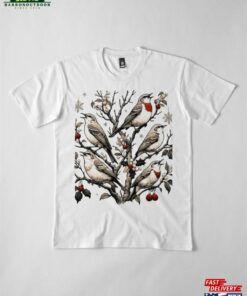 5 Calling Birds 3 12 Days Of Christmas Premium T-Shirt Classic Unisex